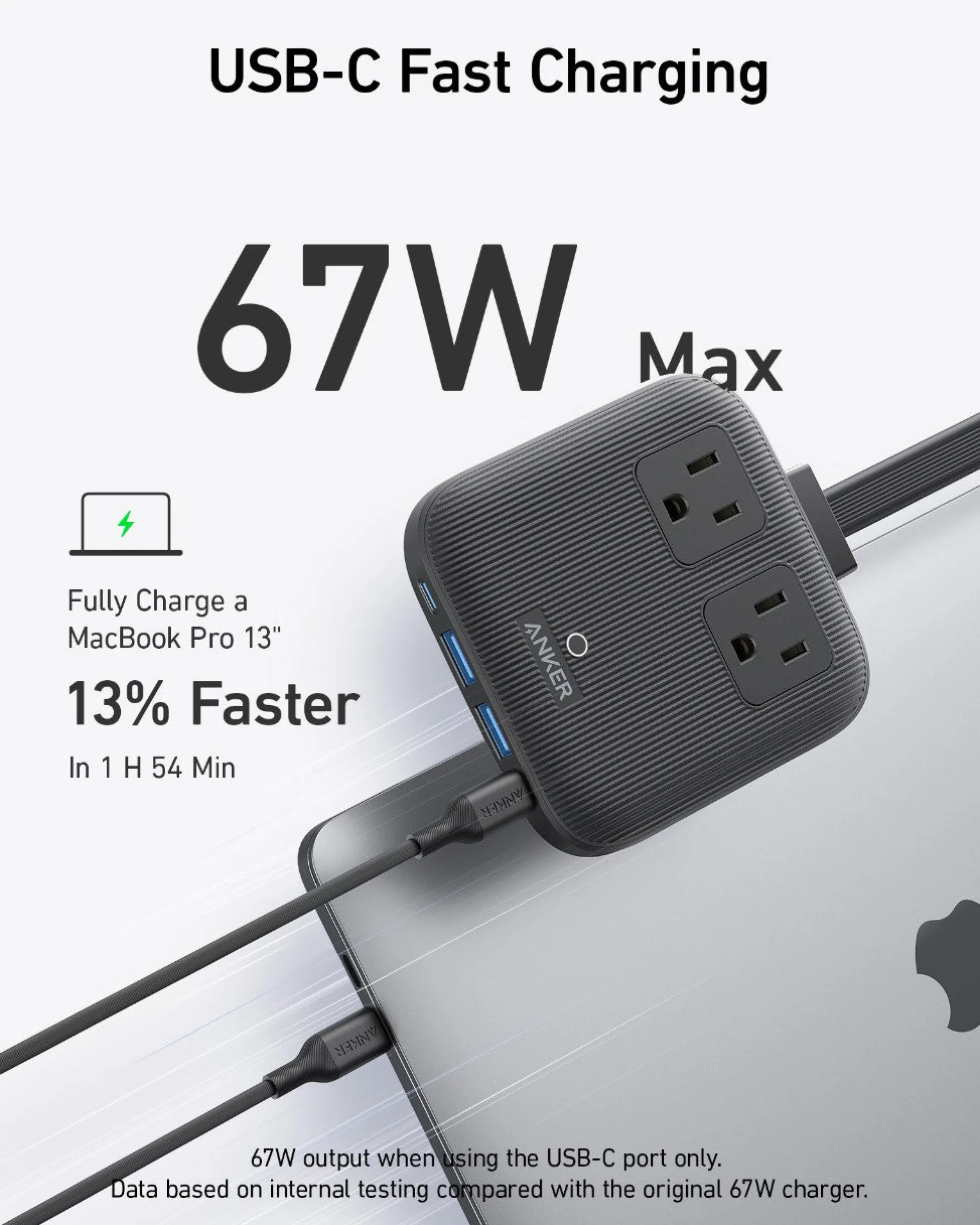 Anker Nano Charging Station (6-in-1, 67W) and Anker 140W 2-in-1 USB-C to USB-C Cable