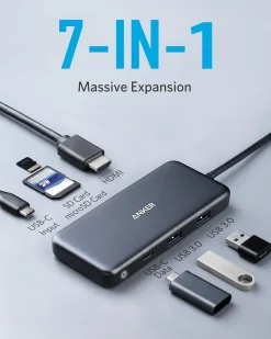 Anker Nano Charging Station (6-in-1, 67W) and Anker 341 USB-C Hub (7-in-1)