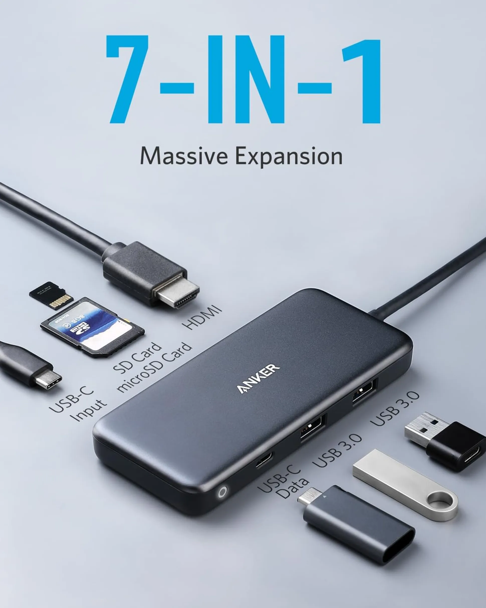Anker Nano Charging Station (6-in-1, 67W) and Anker 341 USB-C Hub (7-in-1)