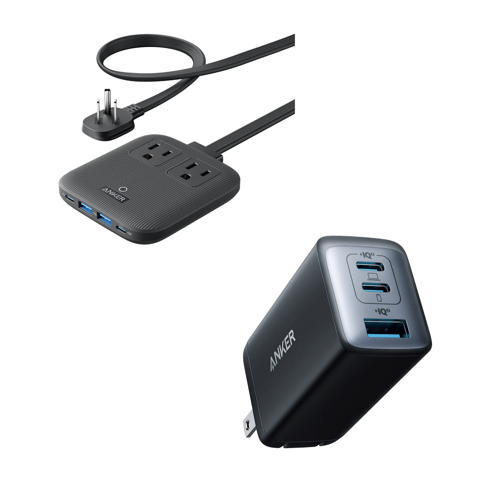 Anker Nano Charging Station (6-in-1, 67W) and Anker 735 Charger (Nano II 65W)