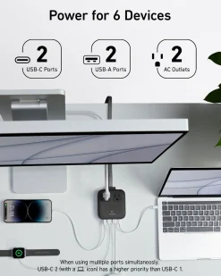 Anker Nano Charging Station (6-in-1, 67W) and Anker 735 Charger (Nano II 65W)