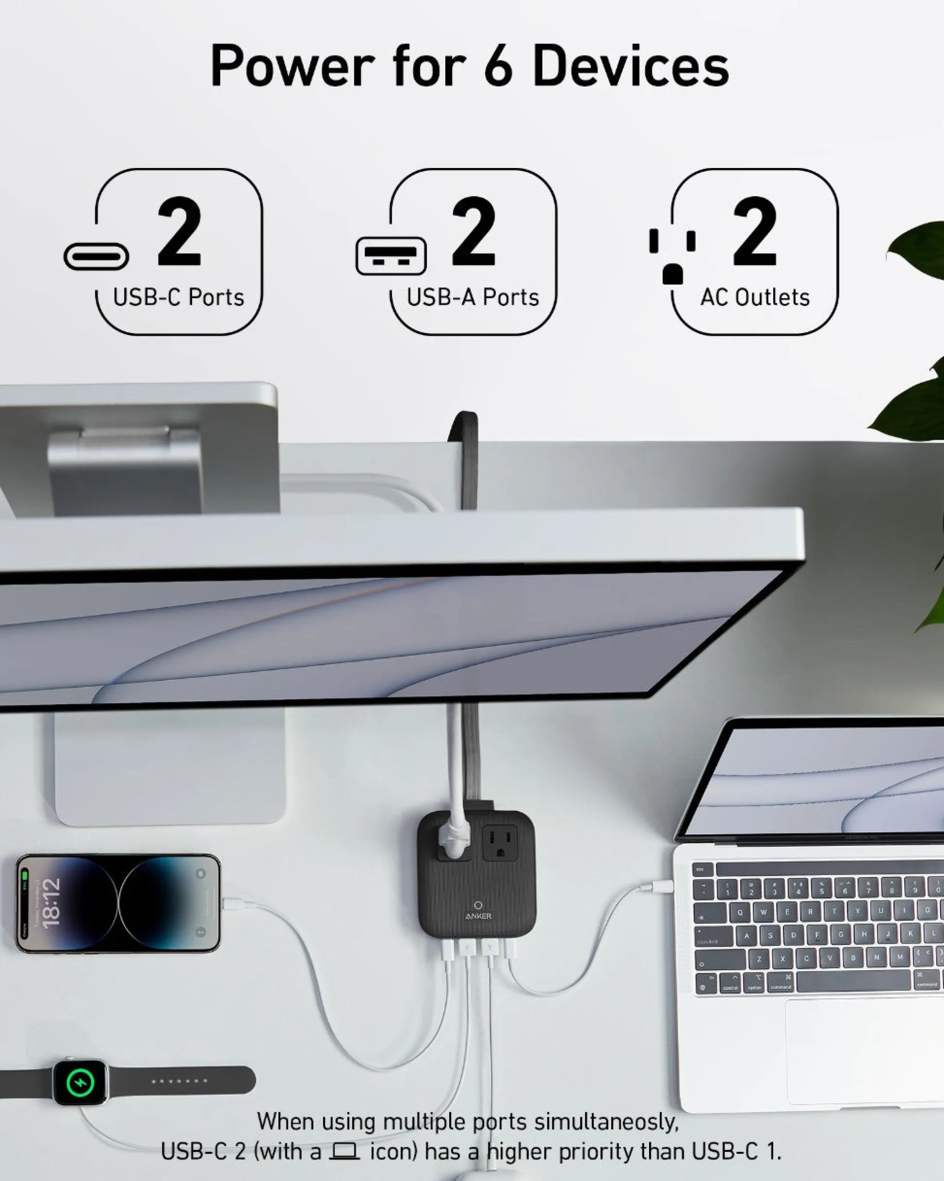 Anker Nano Charging Station (6-in-1, 67W) and Anker 735 Charger (Nano II 65W)