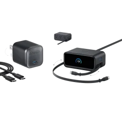 Anker Nano Charging Station (7-in-1, 100W) and Anker Nano Charger (45W) with Cable