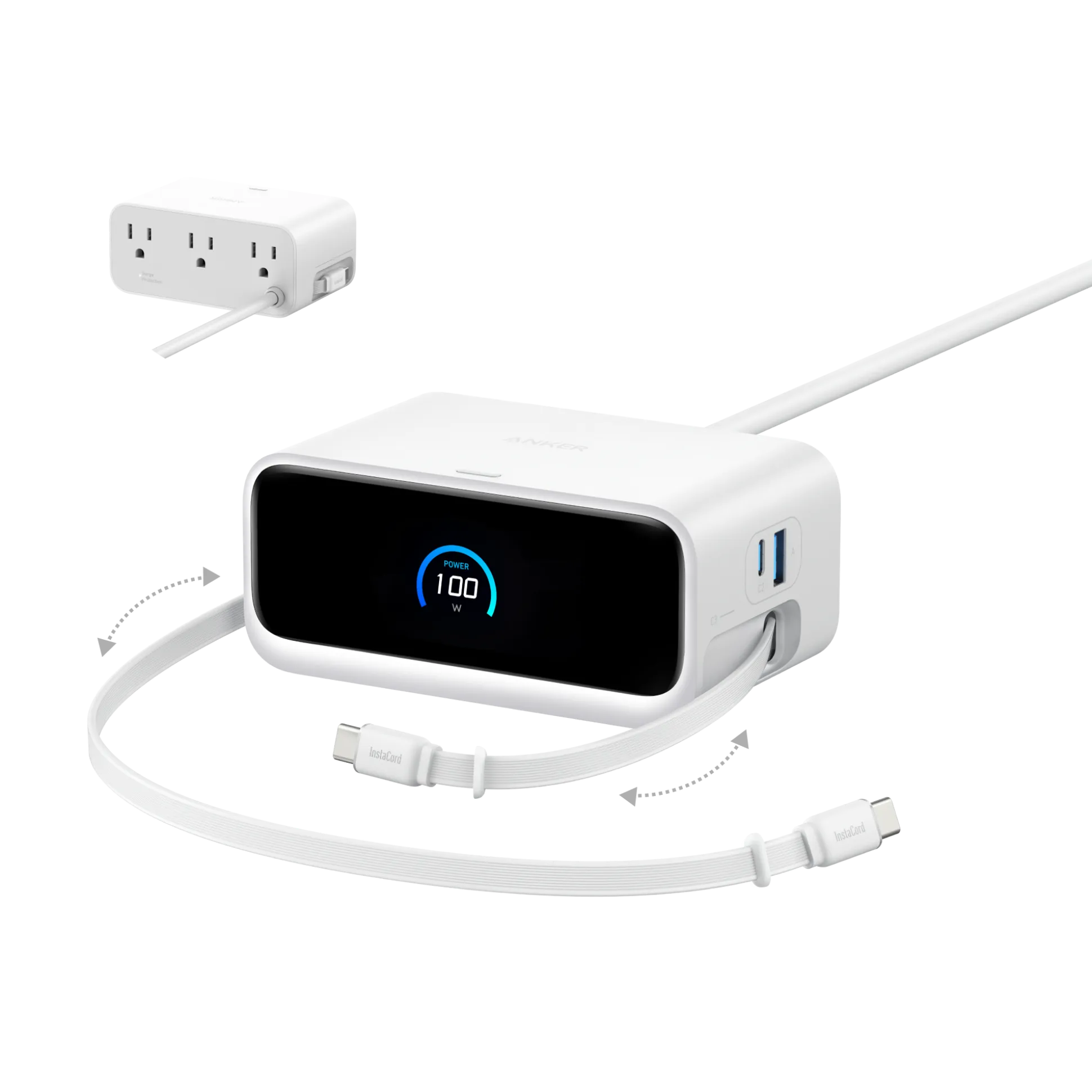 Anker Nano Charging Station (7-in-1, 100W) and Anker Nano Charger (45W) with Cable