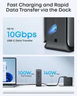 Anker Nano Docking Station (13-in-1, Triple Display, Built-In Removable Hub)