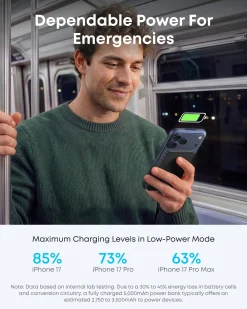 Anker Nano Power Bank (5K, MagGo, Slim) WM