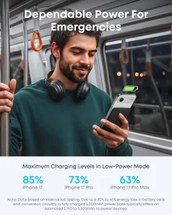 Anker Nano Power Bank (5K, MagGo, Slim, 2-Pack)