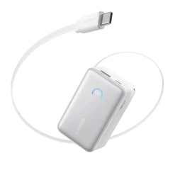 Anker Nano Power Bank (10K, 45W, Built-In Retractable USB-C Cable)