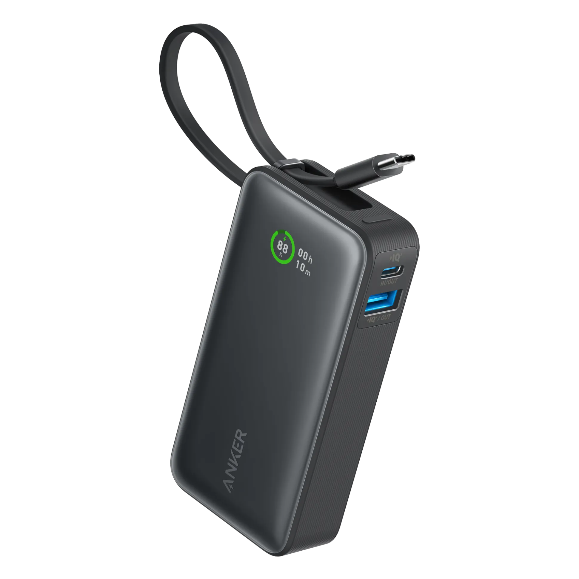 Anker Nano Power Bank (30W, Built-In USB-C Cable) and Anker Nano Charger (20W)
