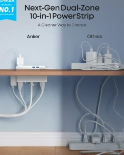 Anker Nano Power Strip (10-in-1, 70W, Clamp)