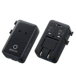 Anker Nano Travel Adapter (5-in-1, 20W, 1-Pack)