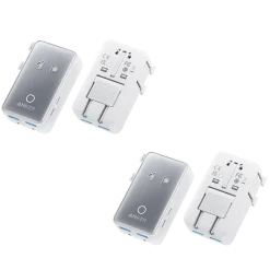 Anker Nano Travel Adapter (5-in-1, 20W, 2-Pack)
