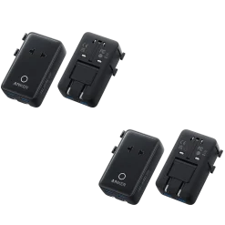 Anker Nano Travel Adapter (5-in-1, 20W, 2-Pack)