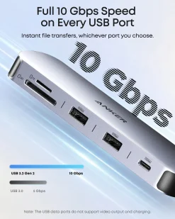 Anker Nano USB-C Hub (8-in-1, Dual Display)