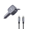 Anker Nano 75W Car Charger and Anker Prime USB-C to USB-C Cable (240W, Upcycled-Braided)