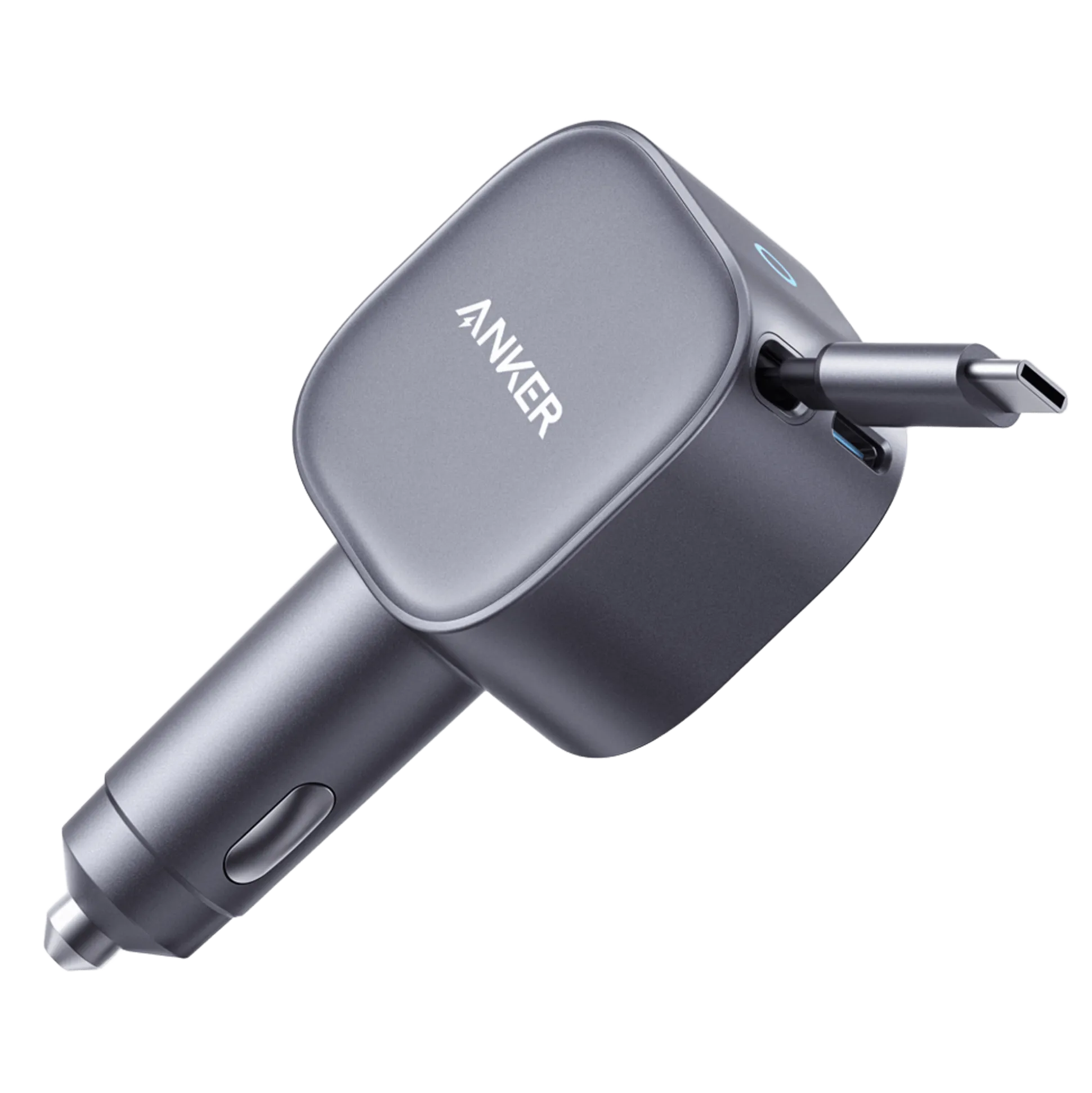 Anker Nano 75W Car Charger and Anker Prime USB-C to USB-C Cable (240W, Upcycled-Braided)