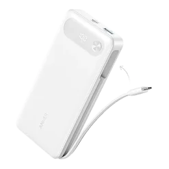 Anker Power Bank (20K, 87W, Built-In USB-C Cable) WM
