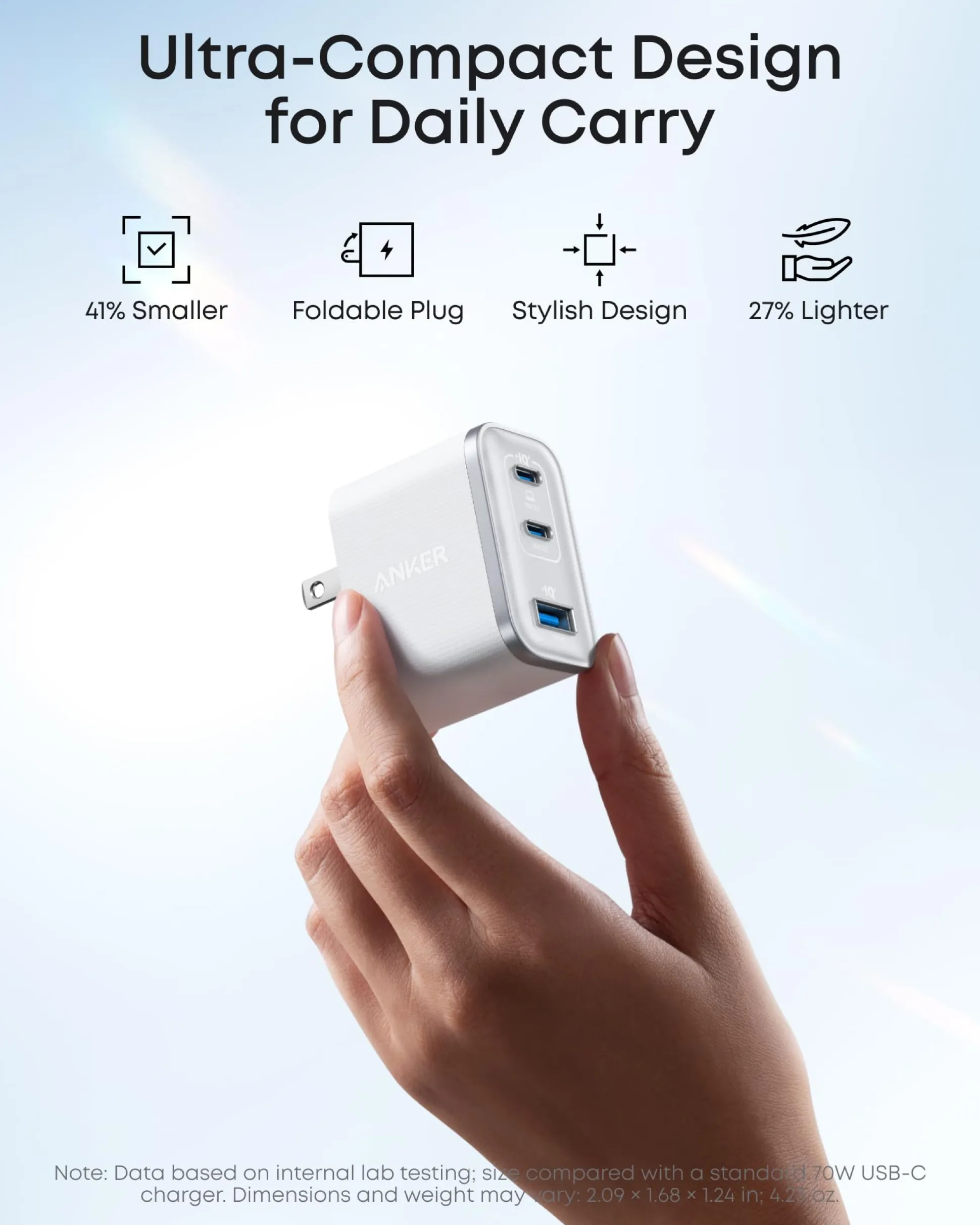 Anker 737 Power Bank (PowerCore 24K) and Anker Nano Charger (70W, 3 Ports)