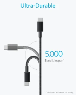 Anker Premium Nylon USB-C to USB-A Cable (2-Pack)