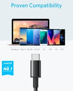 Anker Premium Nylon USB-C to USB-A Cable (2-Pack)