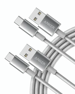 Anker Premium Nylon USB-C to USB-A Cable (2-Pack)