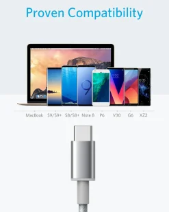 Anker Premium Nylon USB-C to USB-A Cable (2-Pack)