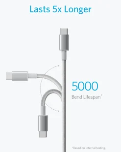 Anker Premium Nylon USB-C to USB-A Cable (2-Pack)
