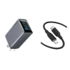 Anker Prime Charger (100W, 3 Ports, GaN) and Anker 643 USB-C to USB-C Cable (Flow, Silicone)