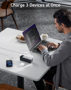 Anker Prime Charger (100W, 3 Ports, GaN) and Anker 737 Power Bank (PowerCore 24K)