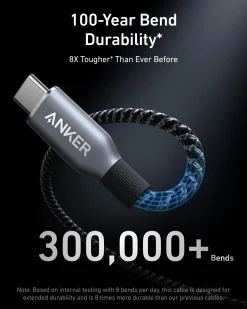 Anker Prime Charger (200W, 6 Ports, GaN) and Anker Prime USB-C to USB-C Cable 240W