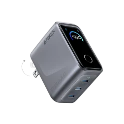 Anker Prime Charger (160W, 3 Ports, Smart Display)