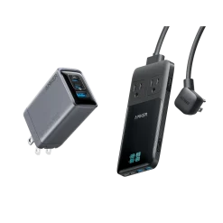 Anker Prime 6-in-1 Charging Station (140W) and Anker Prime Charger (100W, 3 Ports, GaN)