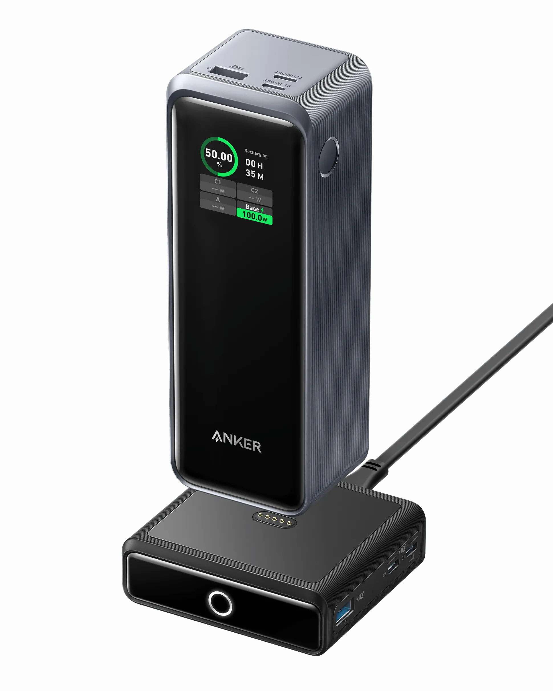Anker Prime 27,650mAh Power Bank (250W) and 100W Charging Base