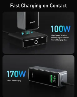 Anker Prime 27,650mAh Power Bank (250W) and 100W Charging Base