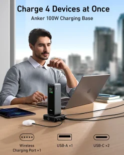 Anker Prime 27,650mAh Power Bank (250W) and 100W Charging Base