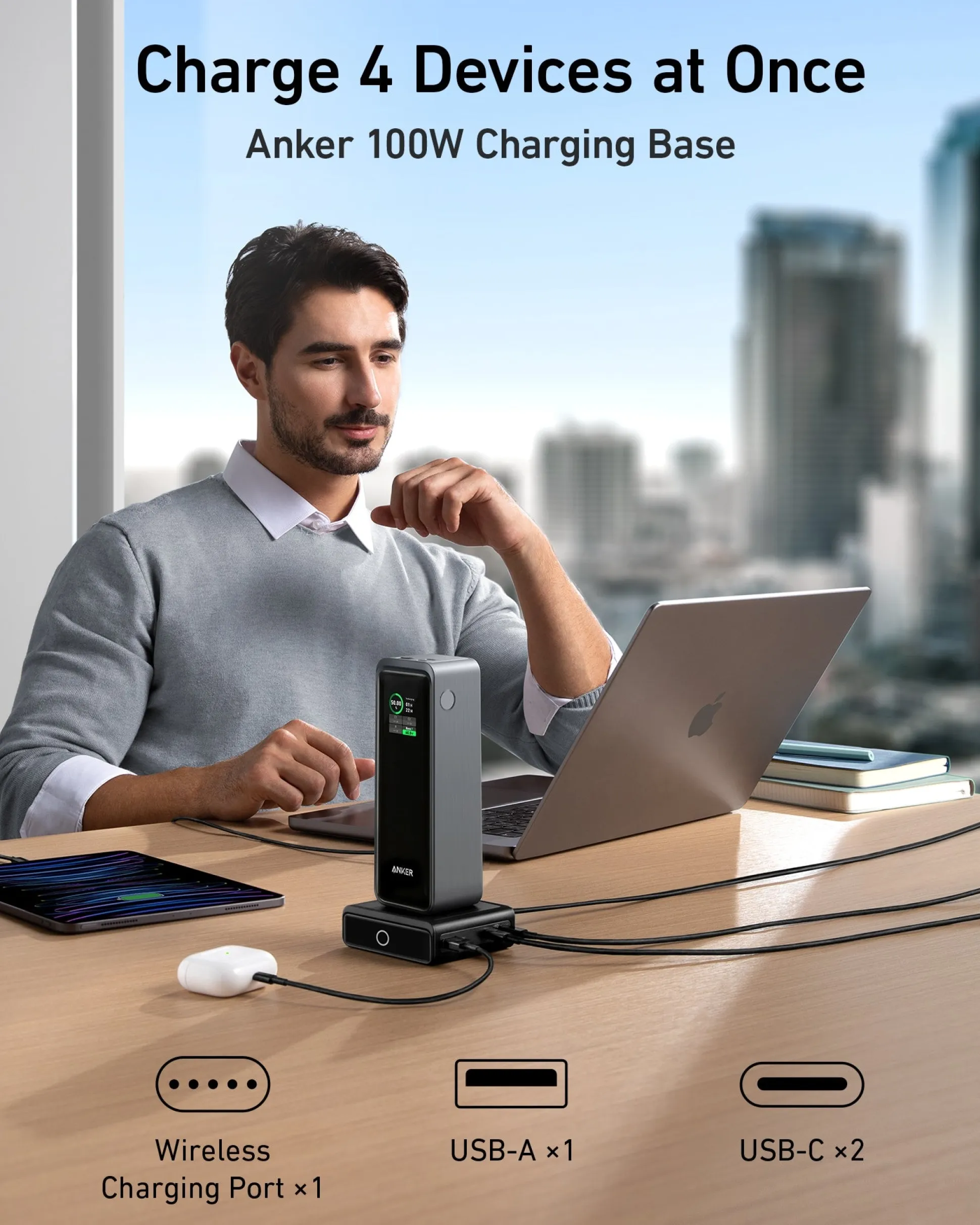 Anker Prime 27,650mAh Power Bank (250W) and 100W Charging Base