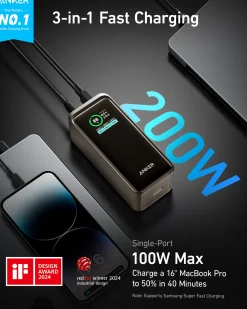 Anker Prime Power Bank (20K, 200W)