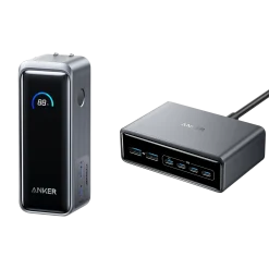 Anker Prime Power Bank (9.6K, 65W, Fusion) and Charger (200W, 6 Ports, GaN)