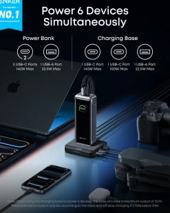 Anker Prime Power Bank (26K, 300W) with Charging Base