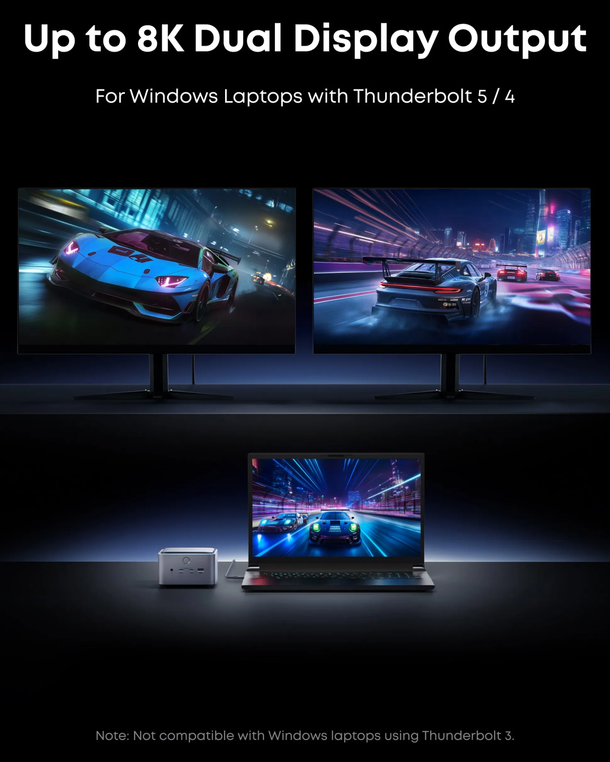 Anker Prime TB5 Docking Station (14-in-1, 8K, Thunderbolt 5 ) and Thunderbolt 5 Cable (3.3 ft, 80Gbps, 240W)
