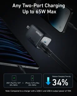 Anker Prime 67W GaN Wall Charger (3 Ports)