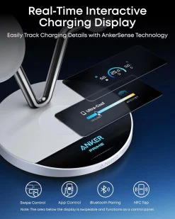 Anker Prime Wireless Charging Station (3-in-1, MagGo, AirCool, Dock Stand)