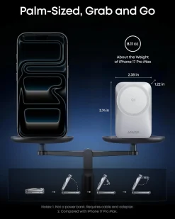 Anker Prime Wireless Charging Station (3-in-1, MagGo, AirCool, Foldable)