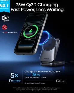 Anker Prime Wireless Charging Station (3-in-1, MagGo, AirCool, Foldable)