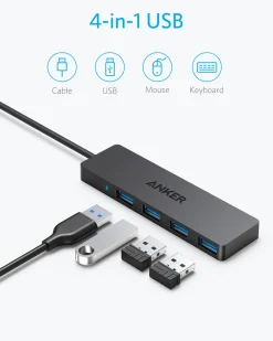 Anker Ultra Slim 4-Port USB 3.0 Data Hub