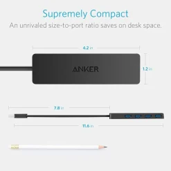 Anker Ultra Slim 4-Port USB 3.0 Data Hub