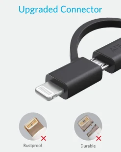 Anker 321 USB-A to Lightning Cable (3 ft 3-in-1)