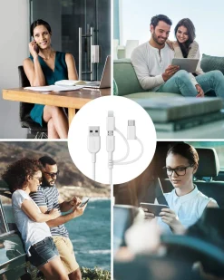 Anker 321 USB-A to Lightning Cable (3 ft 3-in-1)