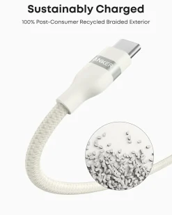 Anker USB-A to USB-C Cable (3 ft / 6 ft, Upcycled-Braided)