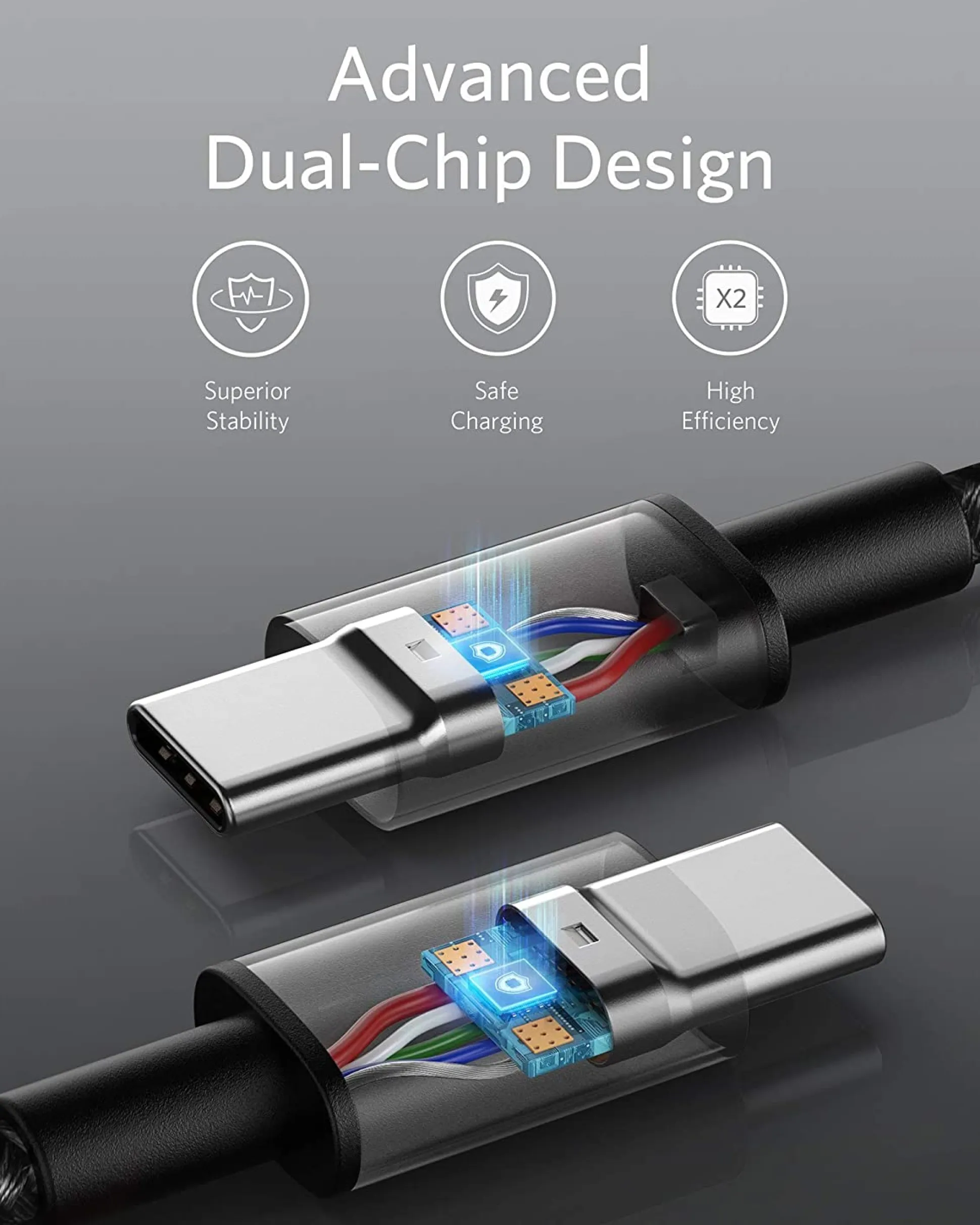 Anker 575 USB-C Docking Station (13-in-1) and New Nylon USB-C to USB-C 100W Cable (10 ft)